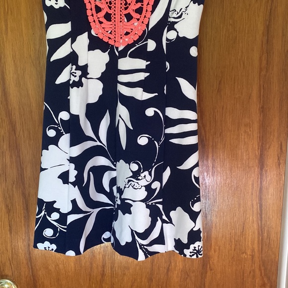 Lilly Pulitzer BRIELLA BRIGHT NAVY Johnny B Fit & Flare DRESS - Picture 7 of 14